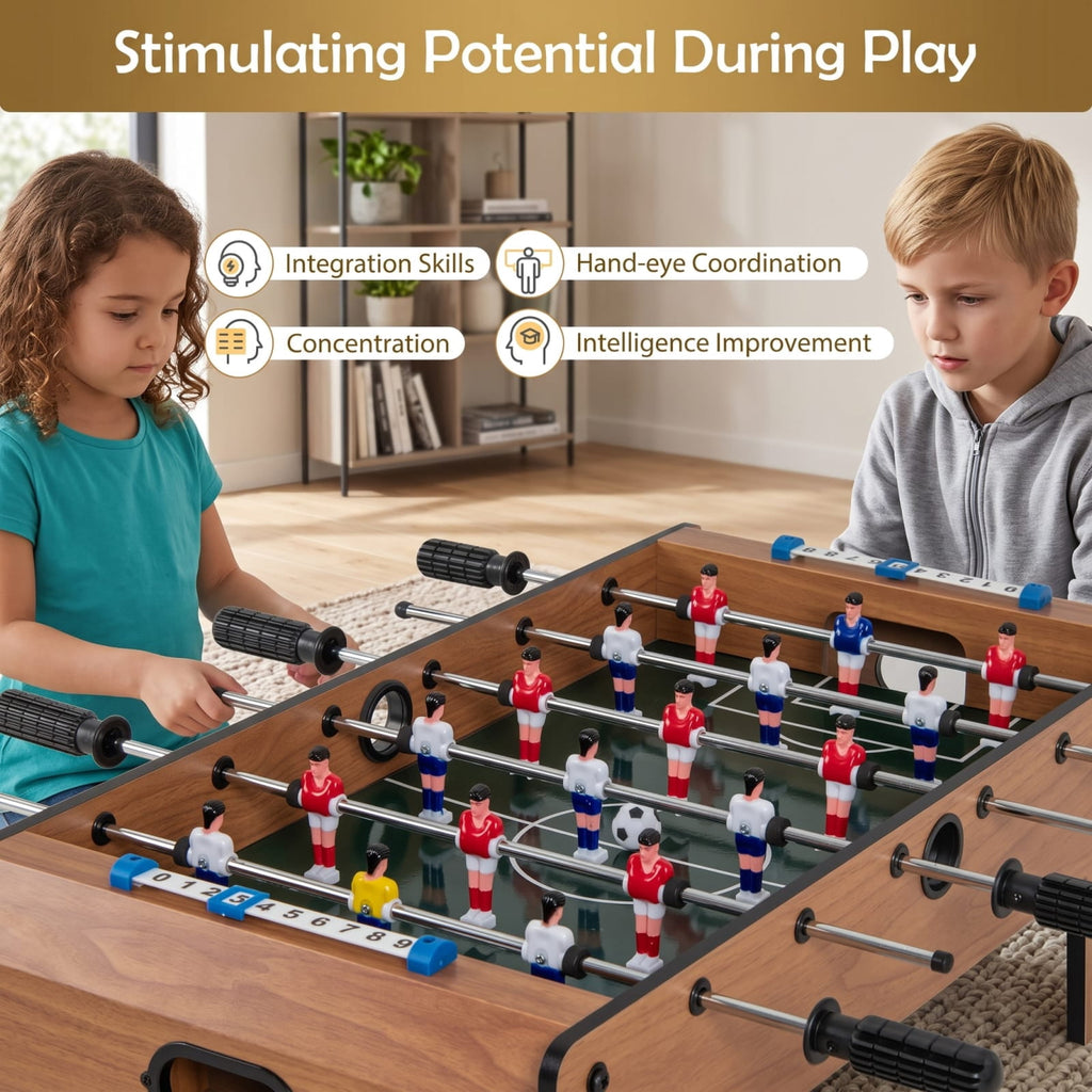 Redsmile 27 Inch Foosball Table Mini Tabletop Soccer Game Fun Interactive Game Set for Kids Adults Family Game Room Party Indoor Play