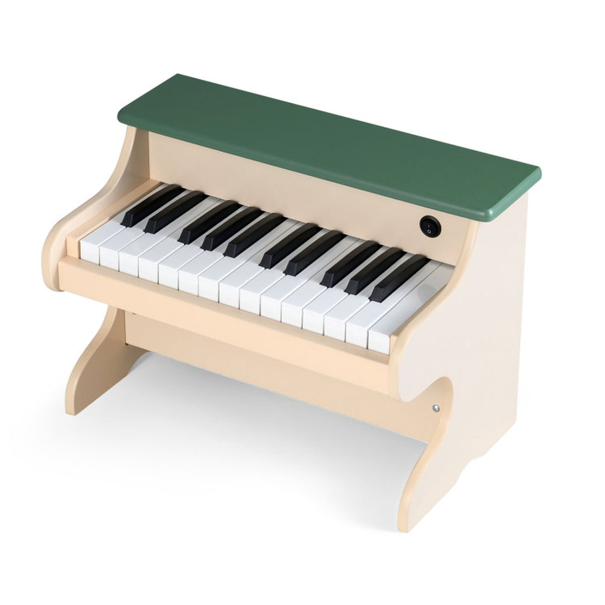 Redsmile 25-Key Wooden Kids Piano Keyboard with Recording and Music Stand for Toddlers and Beginners, Green