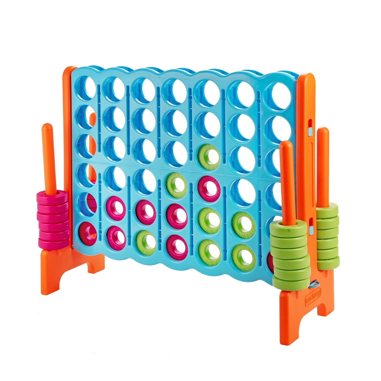 Redsmile 4 in A Row 4-to-Score Giant Jumbo Game Set for Family Party Holiday Multicolor - Outdoor Backyard Lawn Party Game for Kids Adults