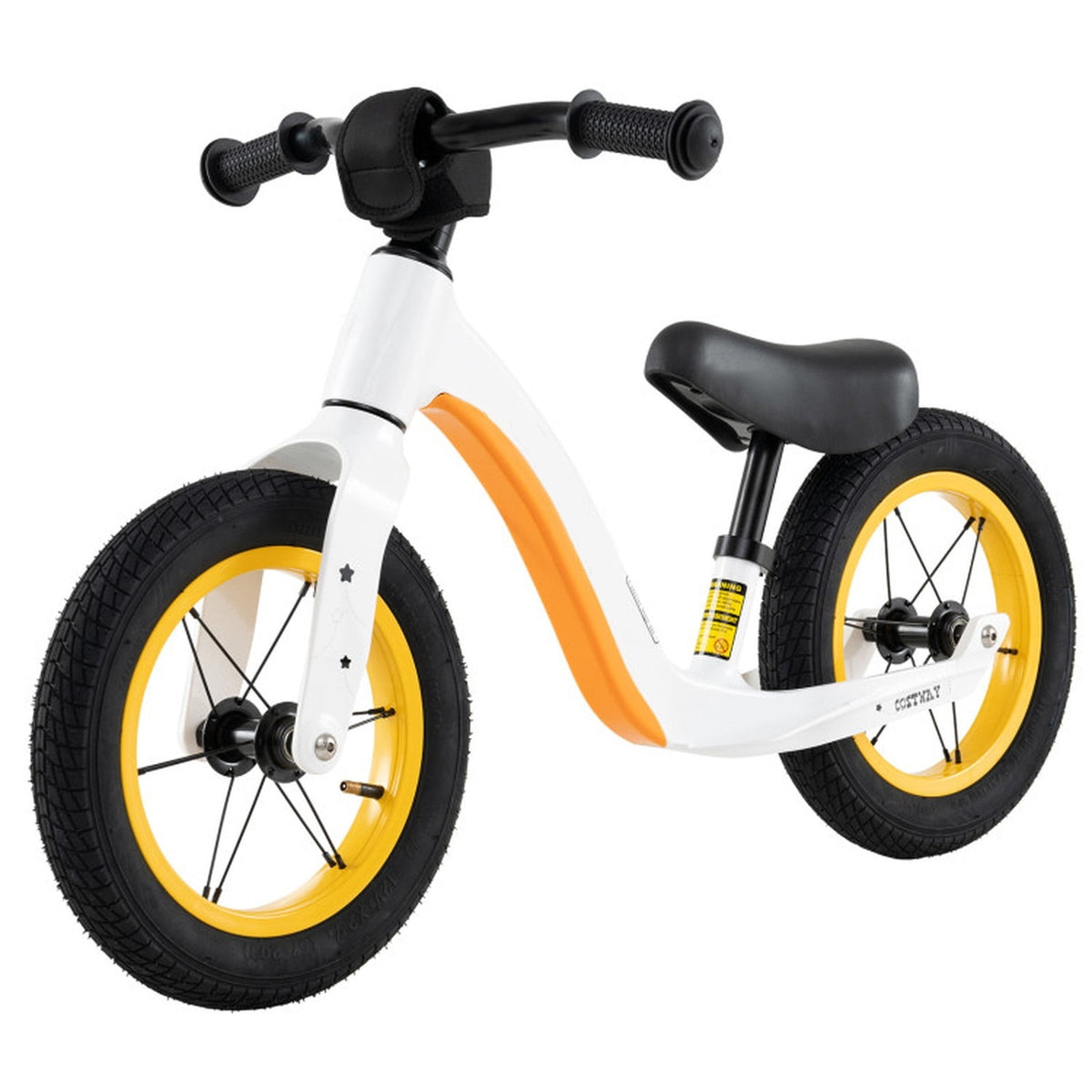 Redsmile 12 Inch Balance Bike for Toddlers, No Pedal Bike with Adjustable Seat and Handlebar, Lightweight Alloy Training Bike, White