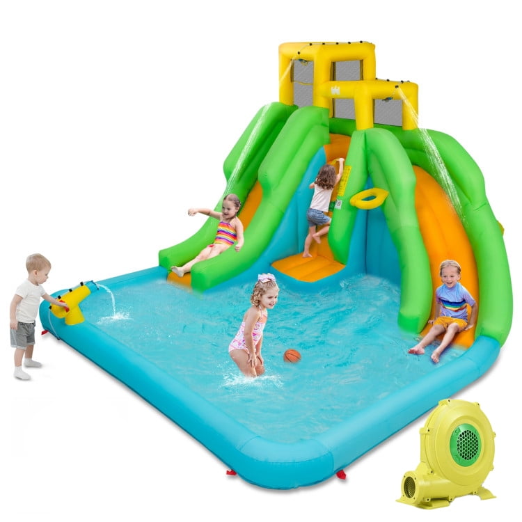 Redsmile Kids Inflatable Water Park Bounce House with 480W Blower - Multicolor - Kids Birthday Party