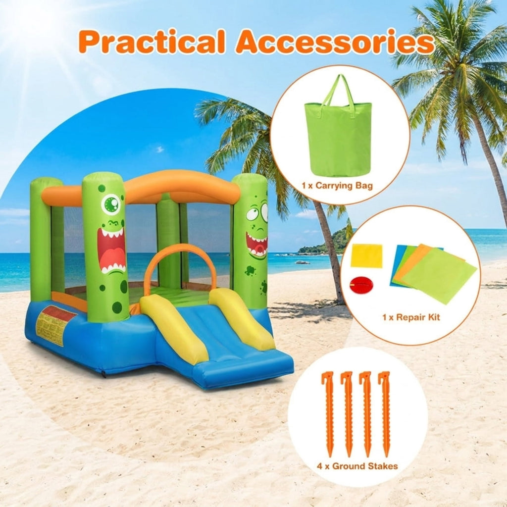 Redsmile Inflatable Bounce House Jumper Castle Kids Playhouse without Blower, Multicolor