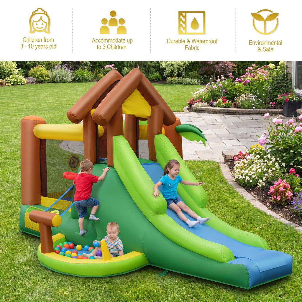 Redsmile Kids Inflatable Jungle Bounce House Castle including Bag without Blower for Toddlers Kids Backyard Summer Water Play