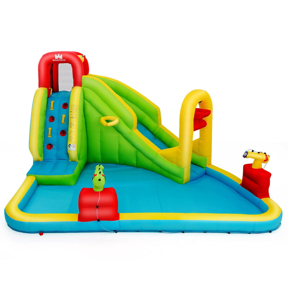 Redsmile Outdoor Inflatable Water Bounce House with 480W Blower - Multicolor - Kids Birthday Party - Backyard Fun