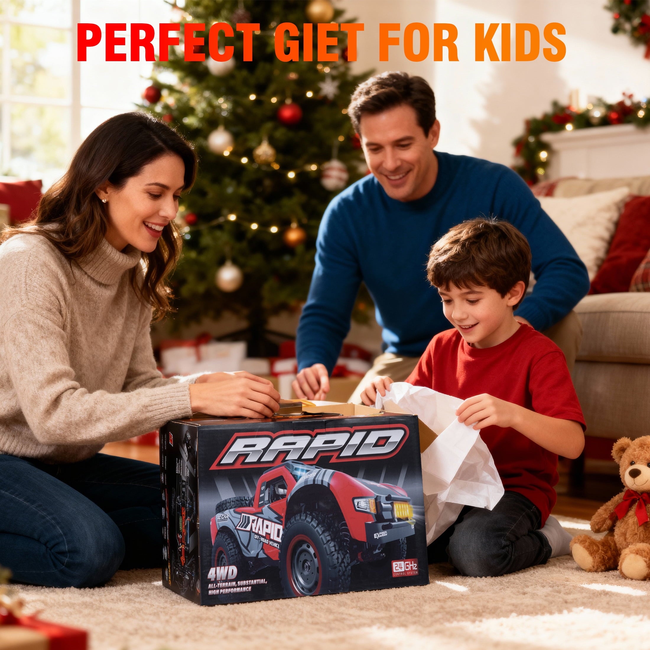 Redsmile 1:14 RC Cars for Adults, 43MPH Fast Remote Control Car with 2 Shells ,2 Extra Tires, 4WD Off-Road RC Truck, All Terrain RC Vehicle Toy Gifts for Boys,Kids