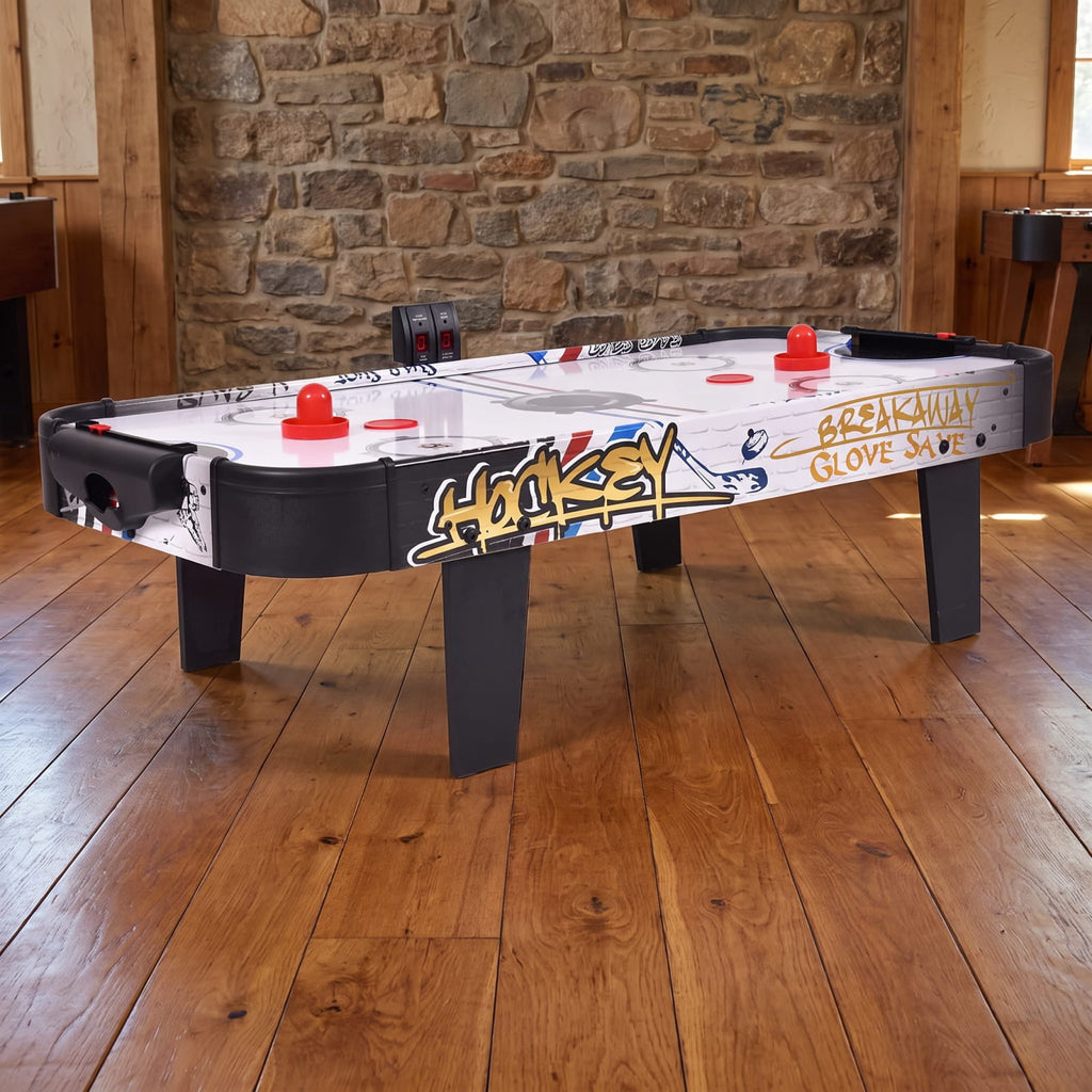 Redsmile 42 Inch Air Powered Hockey Table Top Scoring 2 Pushers for Game Room Family Fun Indoor Play