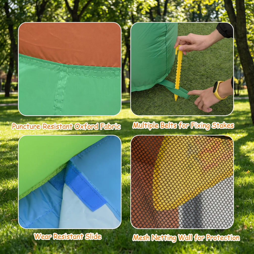 Redsmile Kids Inflatable Jungle Bounce House Castle including Bag without Blower for Toddlers Kids Backyard Summer Water Play