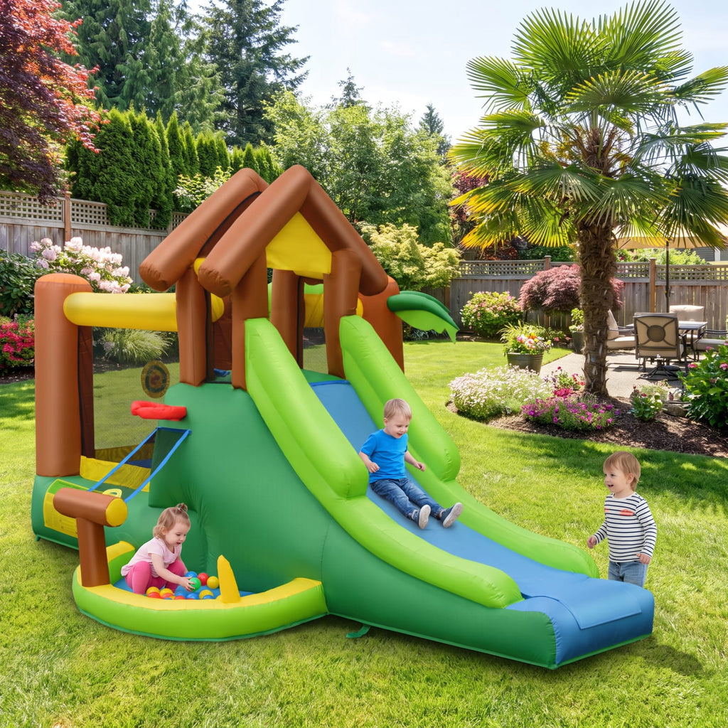Redsmile Kids Inflatable Jungle Bounce House Castle including Bag without Blower for Toddlers Kids Backyard Summer Water Play