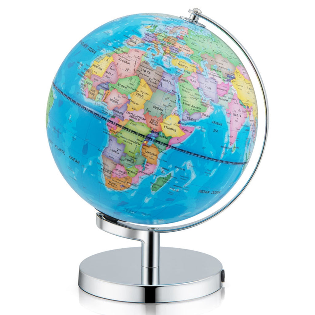 Redsmile 3-in-1 Illuminated World Globe for Kids, 9 Inch Educational Globe with Stand, 88 Constellations, Night Light and 190+ Countries, Learning Gift for Boys and Girls, Christmas Gift, Blue