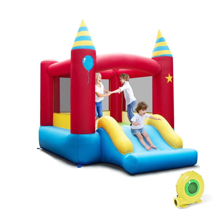 Redsmile Inflatable Kids Bounce Castle with 480W Blower - Multicolor - Kids Birthday Party - Backyard Fun