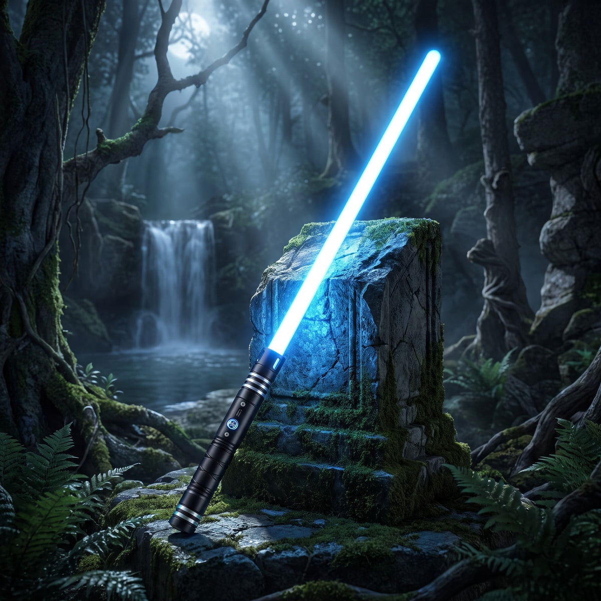 Redsmile 40-Inch Light-Up Toy Sword with Color-Changing Blade and Sound, Black Handle