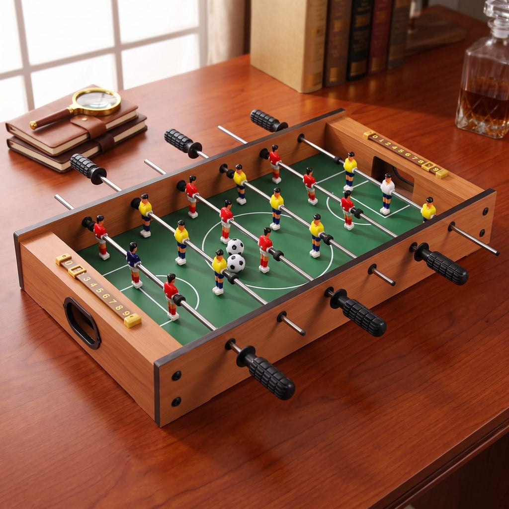 Redsmile 2-in-1 Indoor/Outdoor Air Hockey Foosball Game Table Fun Interactive Game Set for Kids Adults Family Game Room Party Indoor Play