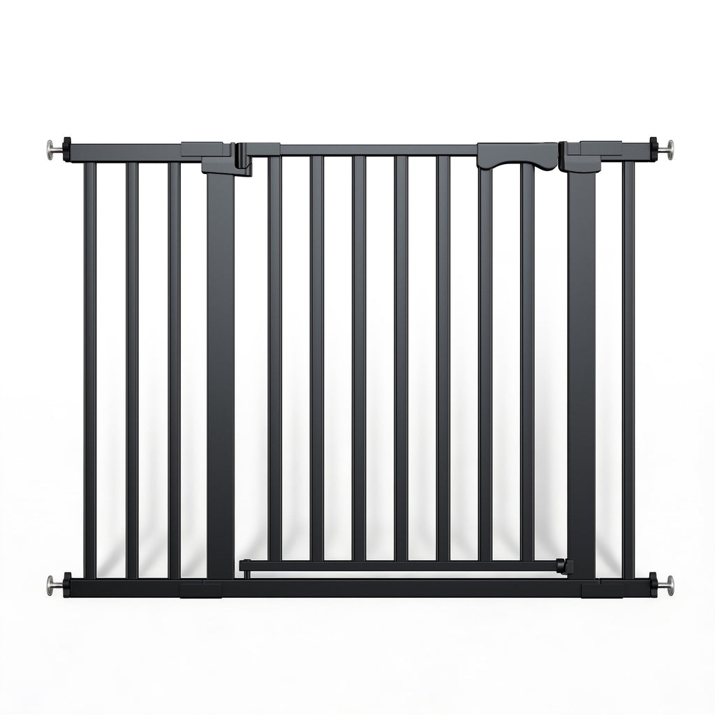 Redsmile 30in Extra Tall Baby Gates for Doorway, Auto Close Pet Gate, 30in to 43in Wide Pressure Mounted, Gifts for Mom, Black