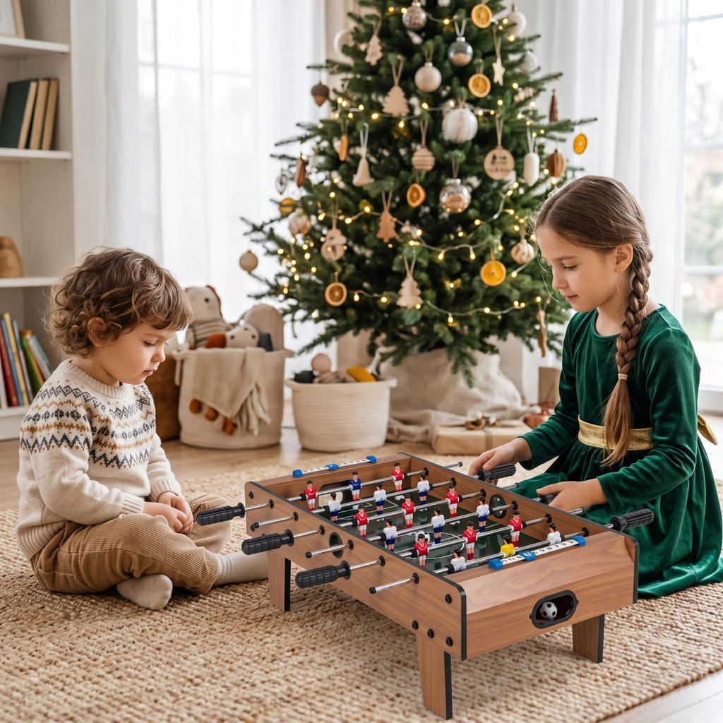 Redsmile 27 Inch Foosball Table Mini Tabletop Soccer Game Fun Interactive Game Set for Kids Adults Family Game Room Party Indoor Play