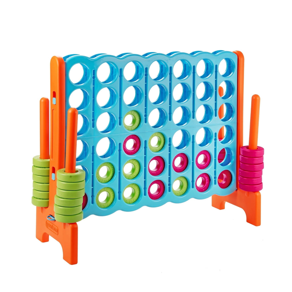 Redsmile 4 in A Row 4-to-Score Giant Jumbo Game Set for Family Party Holiday Multicolor - Outdoor Backyard Lawn Party Game for Kids Adults