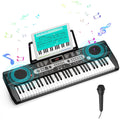 Redsmile 61 Key Piano Keyboard with Music Sheet Stand, Microphone, 200 Tones Rhythms