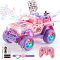 Redsmile 1:16 Remote Control Car,2.4Ghz Gesture Control RC Cars for Kids, All Terrain SUV Truck with Hand Watch Controller, Spray Mist, LED Lights Music,Gift for Boys Girls