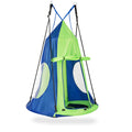 Redsmile 2-in-1 40 Inch Kids Hanging Chair Detachable Swing Tent Set 330 lbs Capacity Indoor Outdoor Play - Green