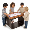 Redsmile 2-in-1 Indoor/Outdoor Air Hockey Foosball Game Table Fun Interactive Game Set for Kids Adults Family Game Room Party Indoor Play