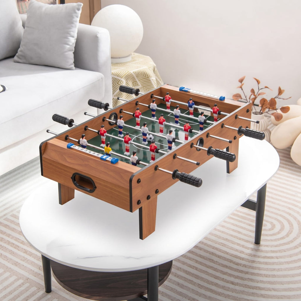 Redsmile 27 Inch Foosball Table Mini Tabletop Soccer Game Fun Interactive Game Set for Kids Adults Family Game Room Party Indoor Play