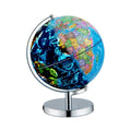 Redsmile 3-in-1 Illuminated World Globe for Kids, 9 Inch Educational Globe with Stand, 88 Constellations, Night Light and 190+ Countries, Learning Gift for Boys and Girls, Christmas Gift, Blue