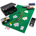 Redsmile 300-Piece 14 Gram Poker Chip Set, Casino Poker Chips with Aluminum Case, Card Shuffler, 2 Decks, Dices and Dealer Buttons for Texas Holdem Blackjack, Home Game Night, Black