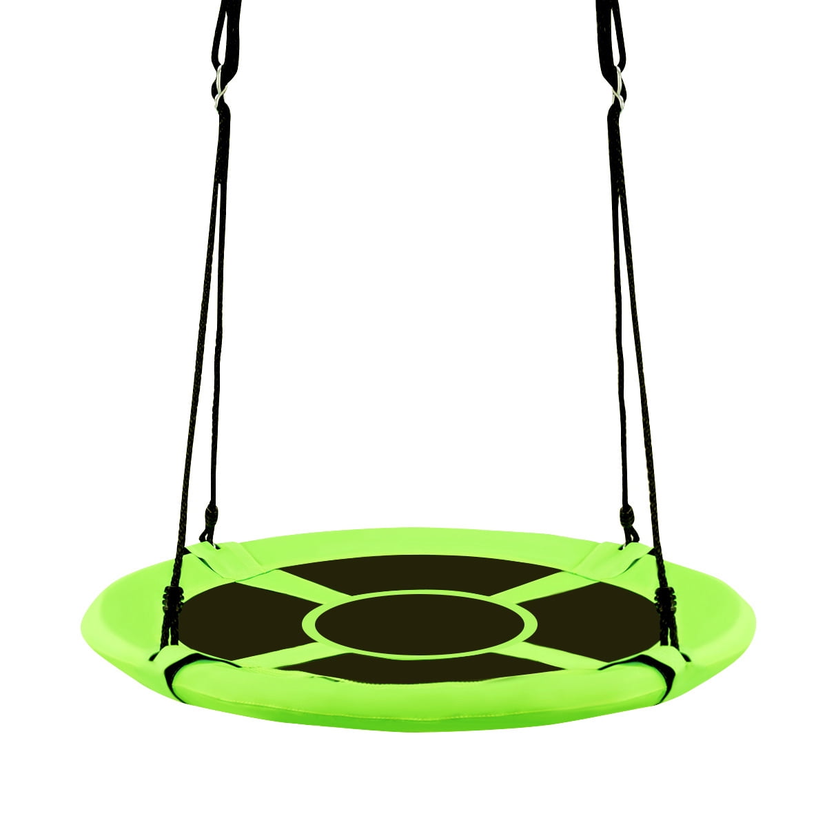 Redsmile 40 Inch Flying Saucer Tree Swing Indoor Outdoor Play Set with Adjustable Ropes 700 lbs Capacity for Kids Adults - Green