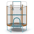 Redsmile 60 Inch Trampoline with Gymnastic Bar and Rings for Kids, Orange