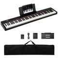 Redsmile 88-Key Velocity-Sensitive Digital Piano with Dual Mode and Recording for Home Studio Practice with Expressive Full-Range Sound, Black