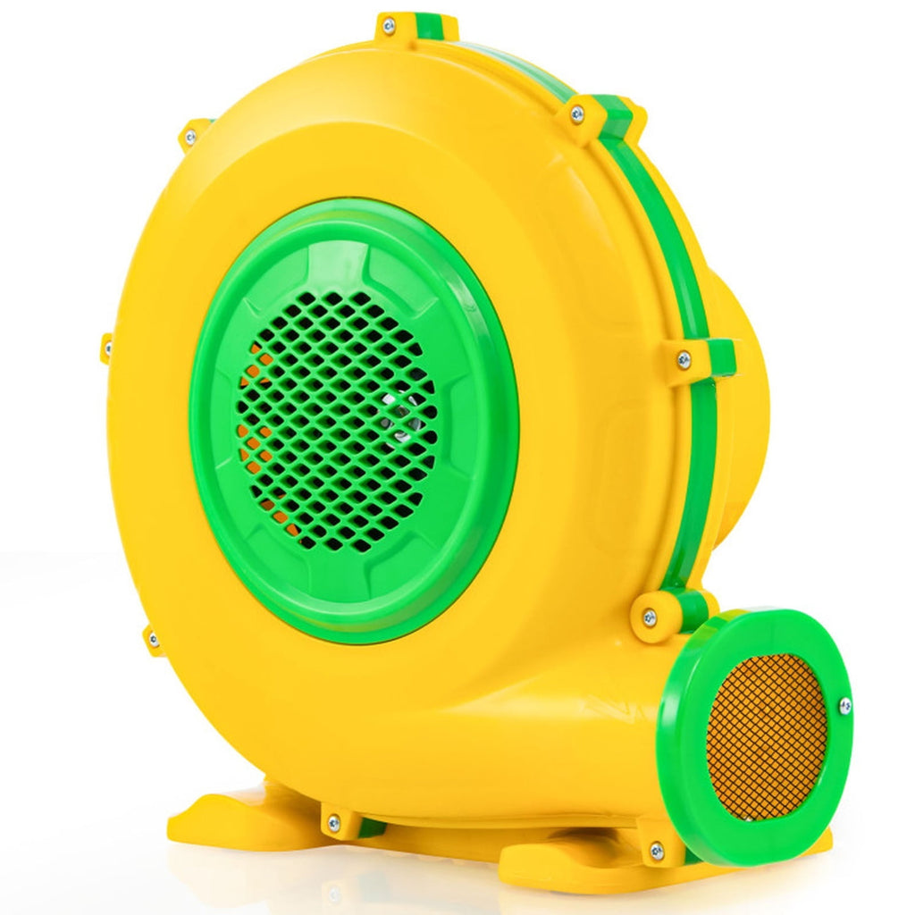 Redsmile 950W Air Blower Pump Fan with Handle and Ground Stakes, High-Performance Inflatable Blower for Bounce House and Holiday Inflatables, Portable Air Pump, Yellow