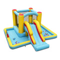 Redsmile Inflatable Bounce House 7-in-1 Bouncy Castle with Slide and Tunnel without Blower
