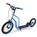 Redsmile Kids Scooter for Ages 8 and Up, Youth Scooter with 16/14 Inch Inflatable Wheels and Adjustable Handlebar, Big Wheel Scooter, Blue
