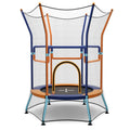 Redsmile Mini Trampoline for Kids with Safety Enclosure Net and Foam Handles, Orange
