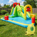 Redsmile Outdoor Inflatable Water Bounce House with 480W Blower - Multicolor - Kids Birthday Party - Backyard Fun