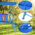 Redsmile Outdoor Kids Patio Swing Bench with Canopy 2 Seats - Multicolor - Backyard Play - Outdoor Fun
