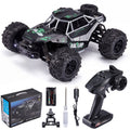 Redsmile Remote Control Car 1:16 Scale 4WD Off-Road RC Truck with 22 MPH Speed, All-Terrain Monster Truck with LED Headlights and Rechargeable Battery, Ready to Run Toy Gift for Boys and Kids