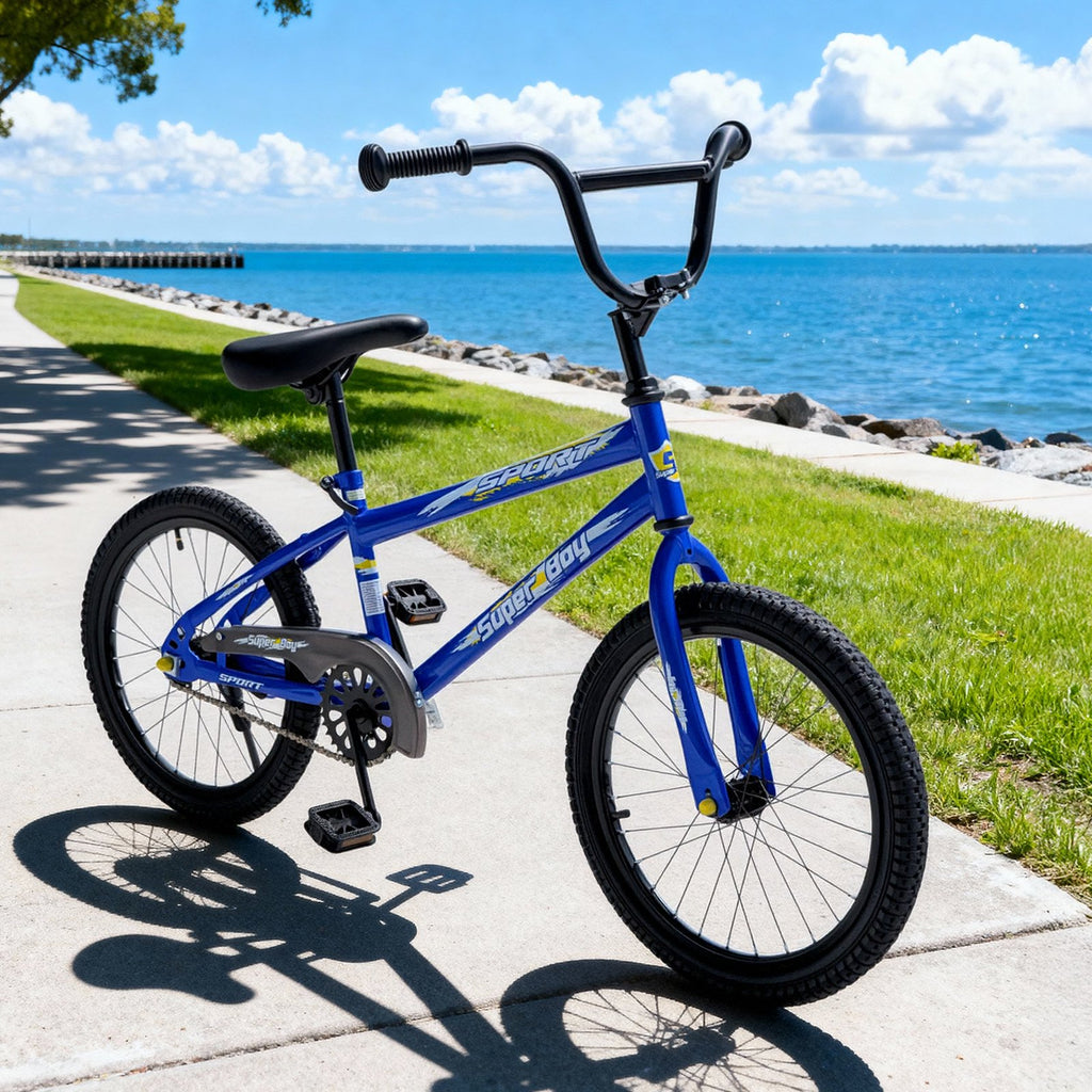 Redsmile 20 Inch Kids Bike, BMX-Style Boys and Girls Bicycle, Ages 6-12, Blue