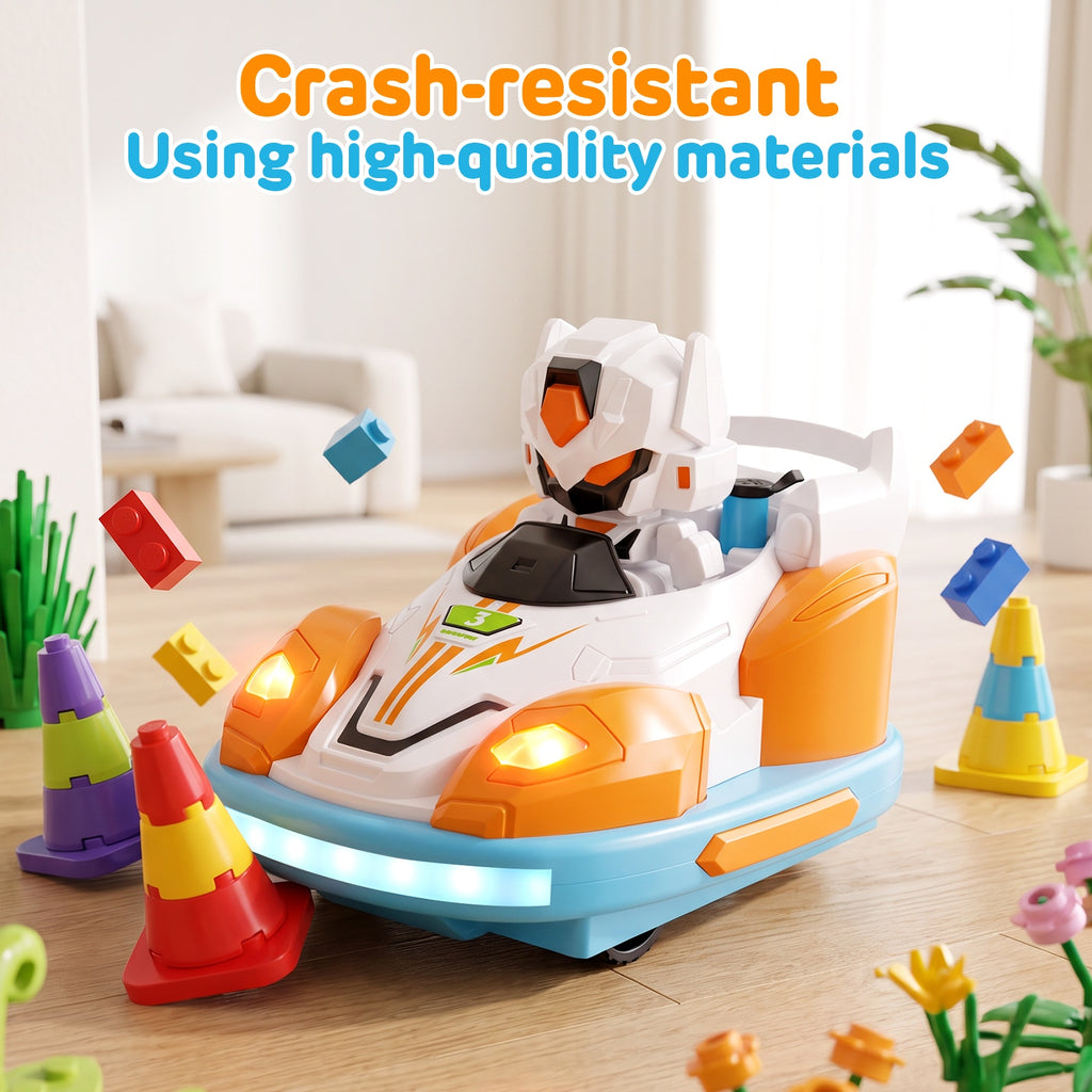 Redsmile Rc Cars,Remote Control Bumper Cars for Kids, 2 Pack RC Battle Cars with 360° Spin Drift,Lights and Sound,Toy Gift for Boys Girls