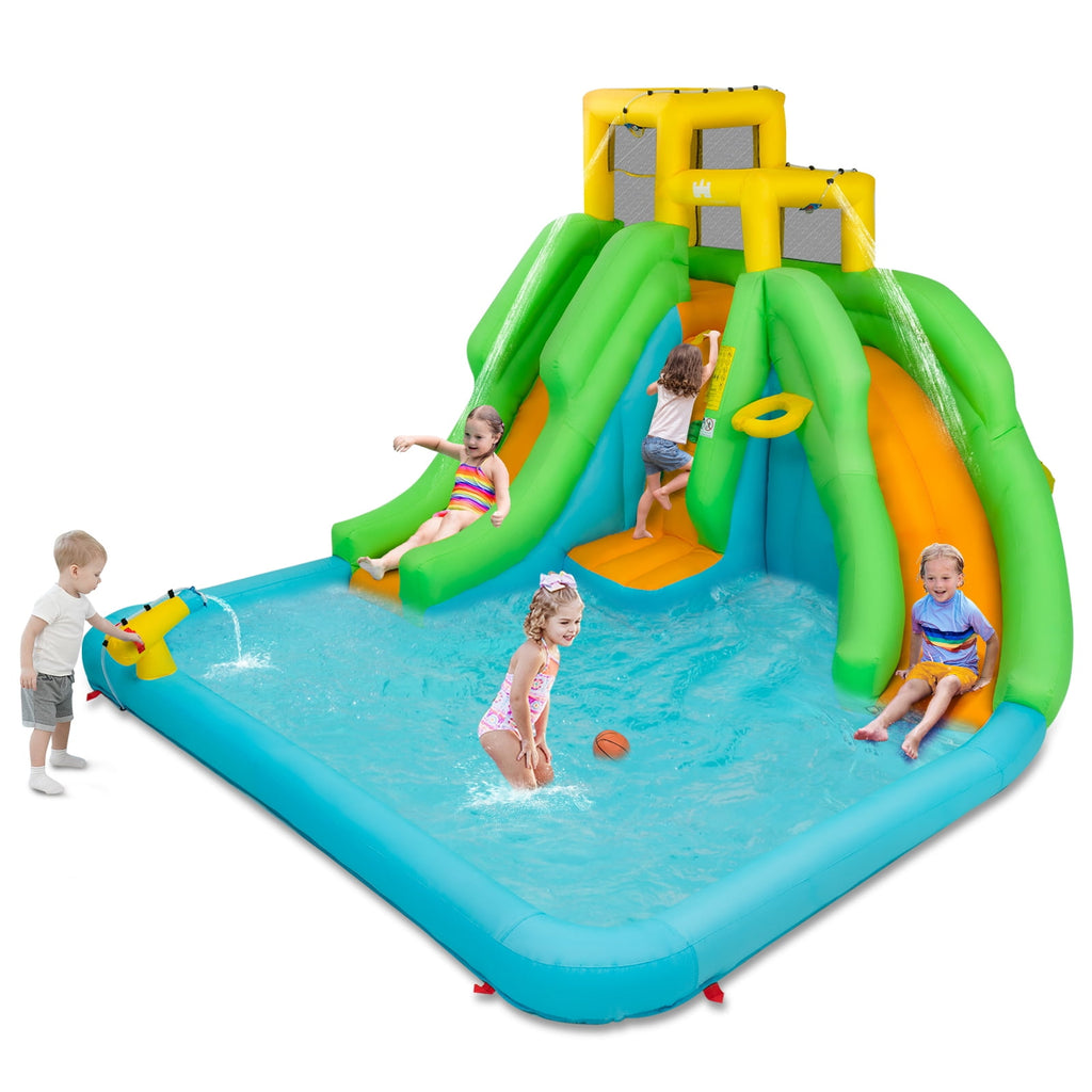 Redsmile Kids Inflatable Water Park Bounce House with 480W Blower - Multicolor - Kids Birthday Party