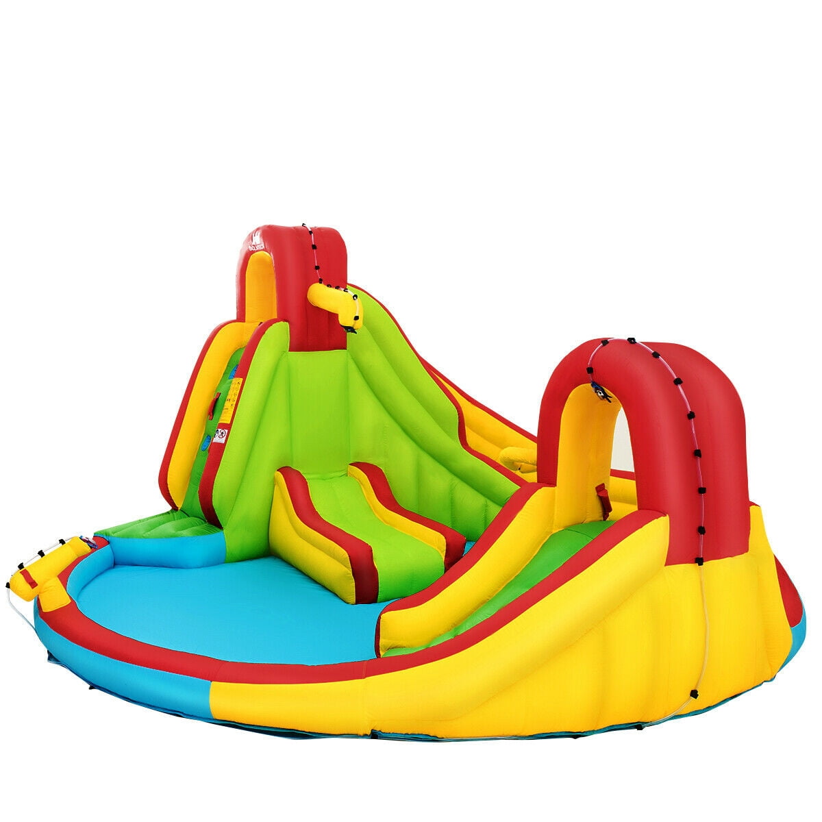 Redsmile Kids Gift Inflatable Water Slide Bounce Park with 480 W Blower - Multicolor - Kids Birthday Party