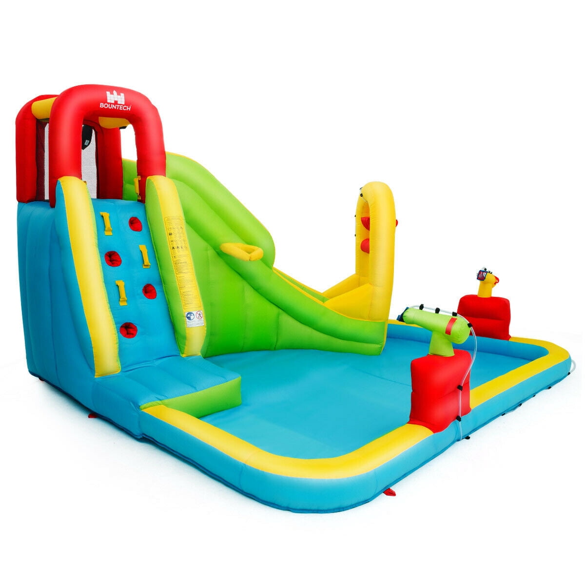 Redsmile Outdoor Inflatable Water Bounce House with 480W Blower - Multicolor - Kids Birthday Party - Backyard Fun