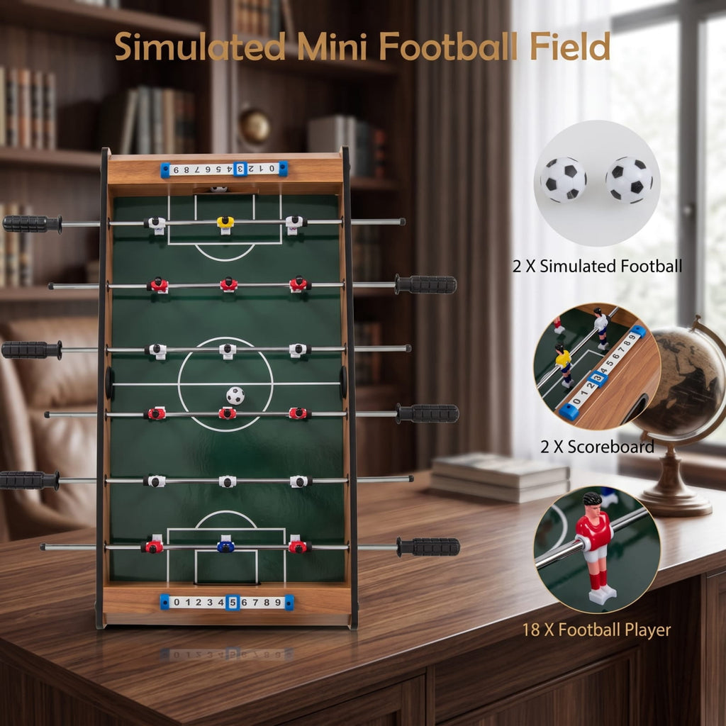 Redsmile 27 Inch Foosball Table Mini Tabletop Soccer Game Fun Interactive Game Set for Kids Adults Family Game Room Party Indoor Play