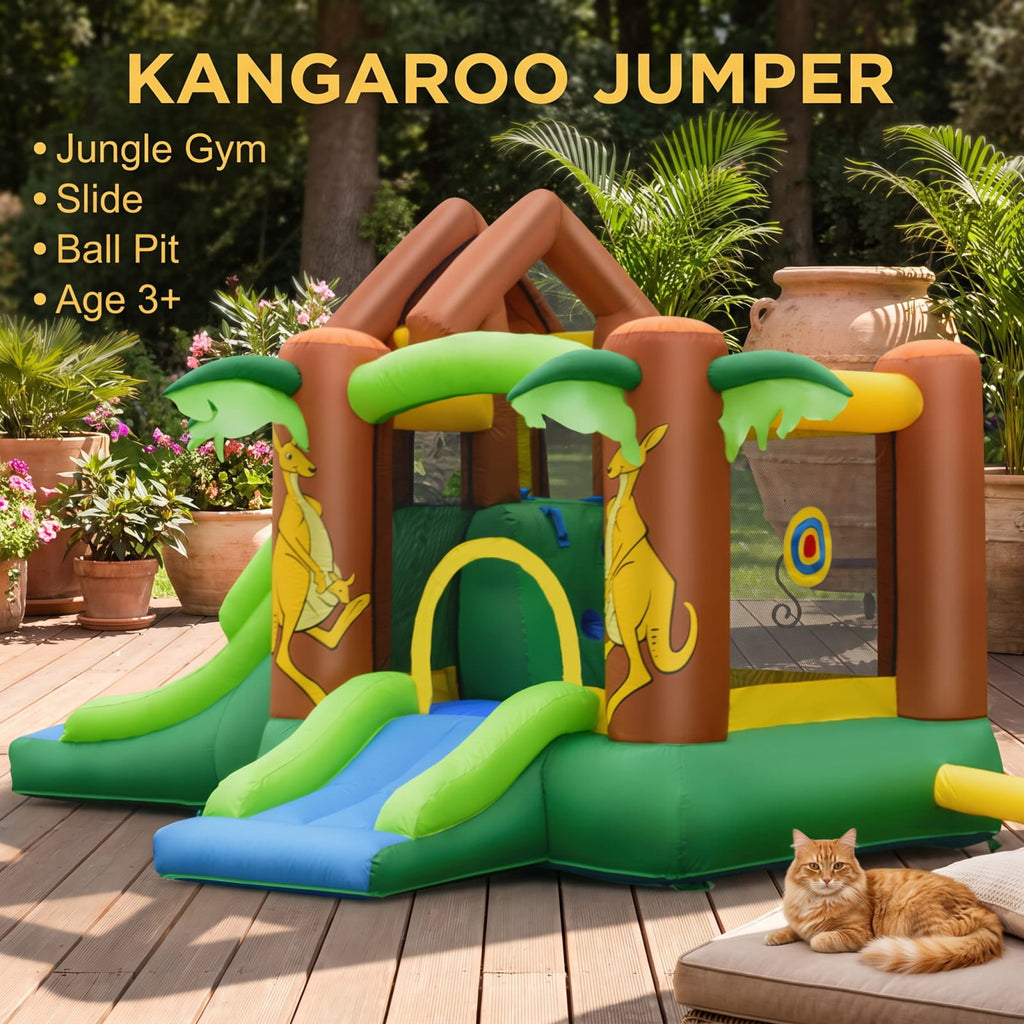 Redsmile Kids Inflatable Jungle Bounce House Castle including Bag without Blower for Toddlers Kids Backyard Summer Water Play