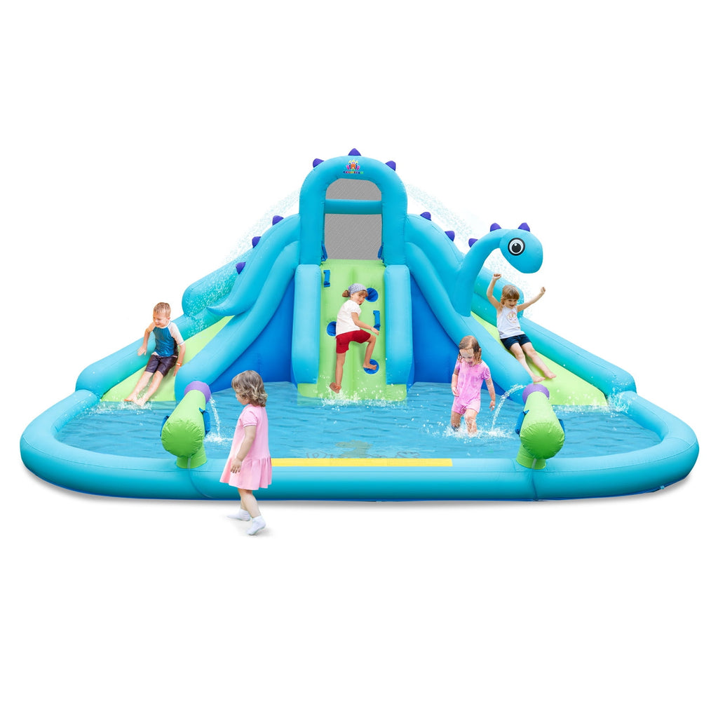 Redsmile Inflatable Water Slide with Dual Slides and Large Splash Pool (Without Blower) - Multicolor