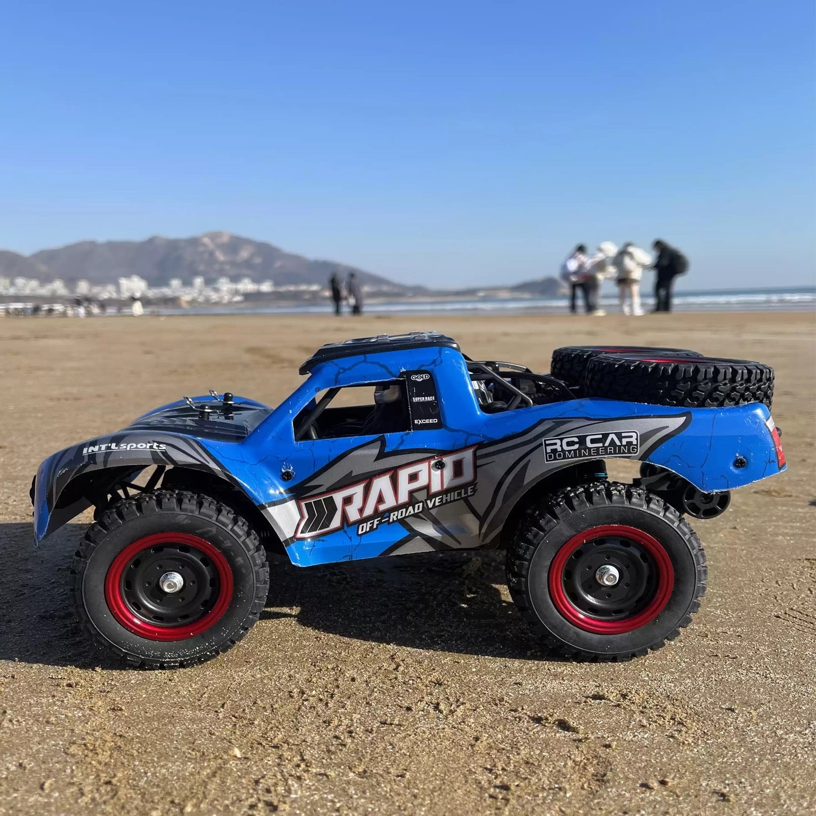 Redsmile 1:14 RC Cars for Adults, 43MPH Fast Remote Control Car with 2 Shells ,2 Extra Tires, 4WD Off-Road RC Truck, All Terrain RC Vehicle Toy Gifts for Boys,Kids