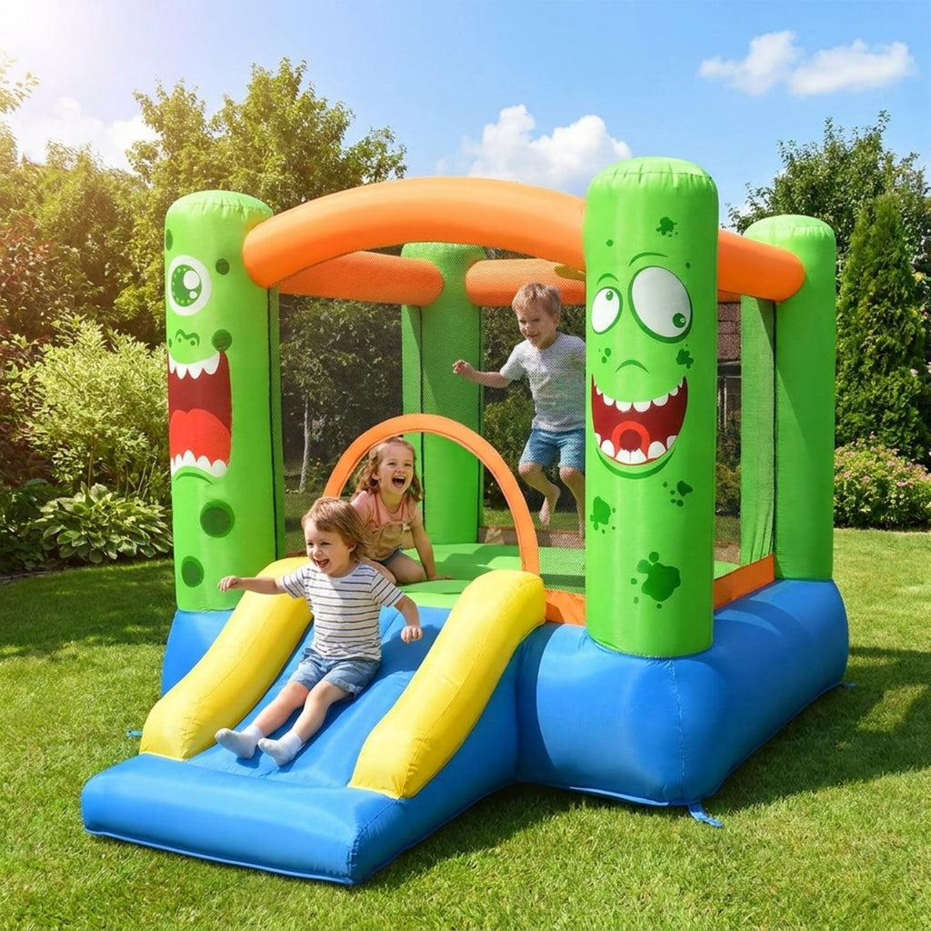 Redsmile Inflatable Bounce House Jumper Castle Kids Playhouse without Blower, Multicolor