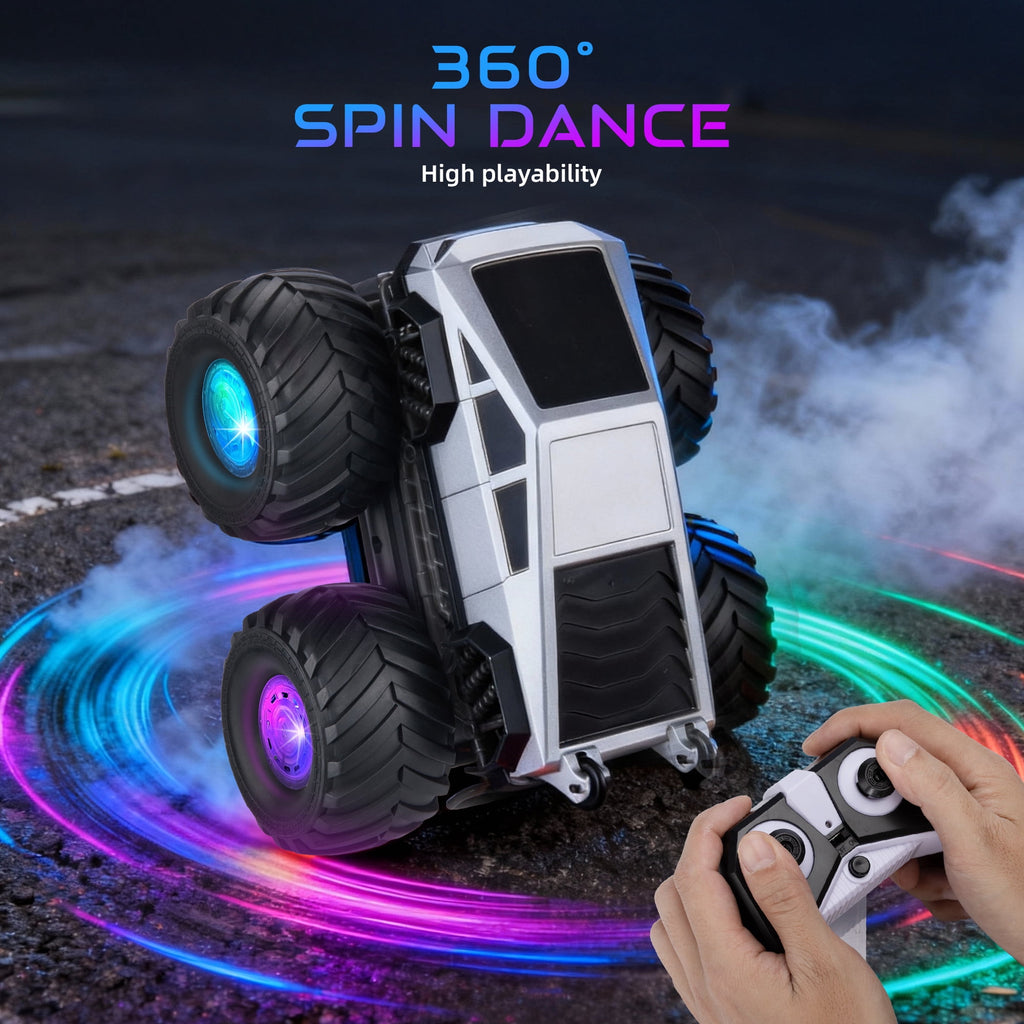 Redsmile Remote Control Car,2.4GHz Amphibious RC Cars,1:18 Waterproof Cyber Truck with LED Lights,360¡ã Rotatable Monster Truck Toys