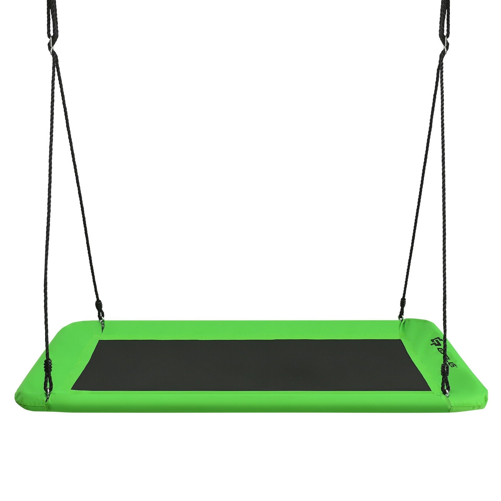 Redsmile 60 Inches Platform Tree Swing Outdoor with 2 Hanging Straps - Green - Backyard Play - Outdoor Fun