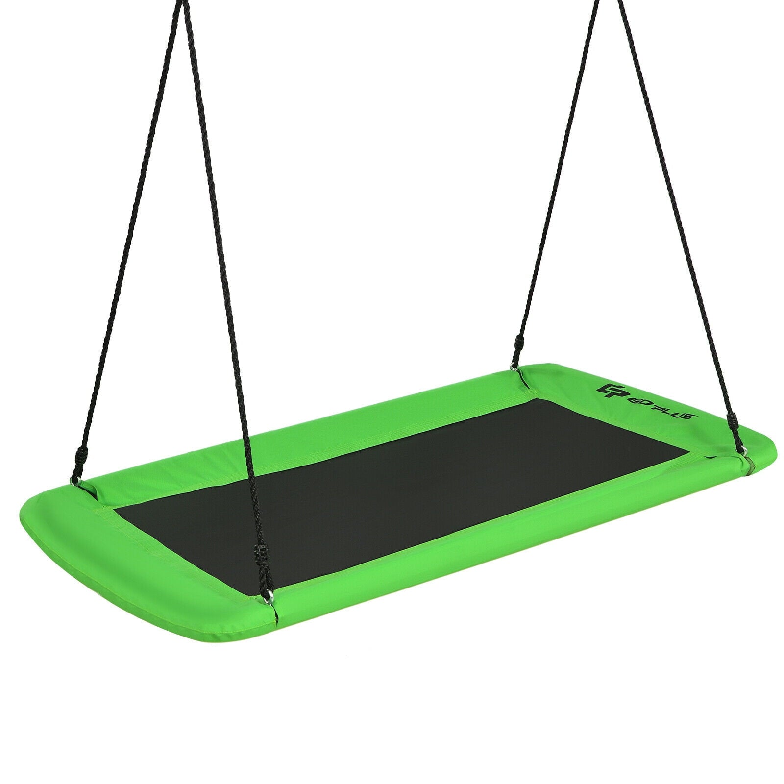 Redsmile 60 Inches Platform Tree Swing Outdoor with 2 Hanging Straps - Green - Backyard Play - Outdoor Fun