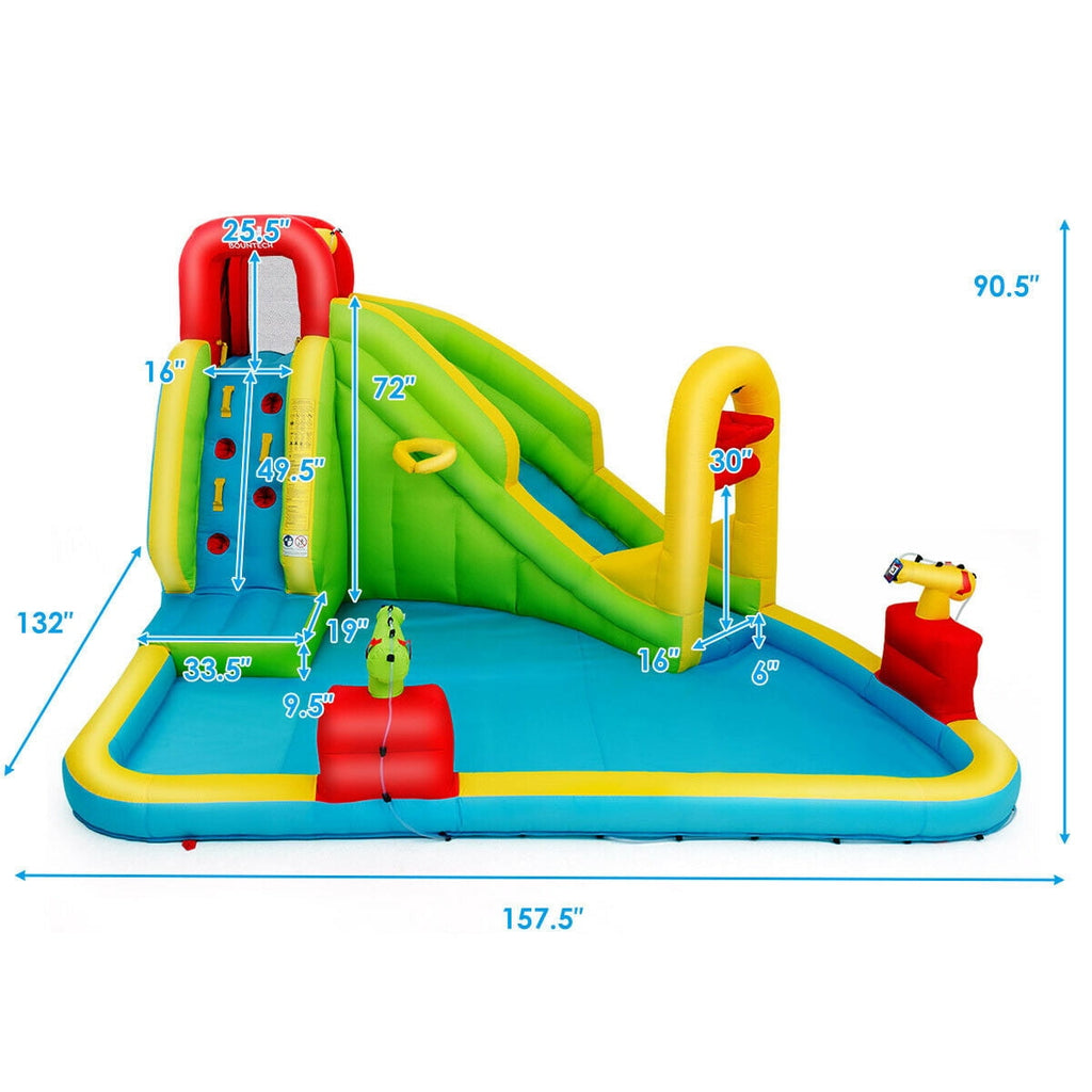 Redsmile Outdoor Inflatable Water Bounce House with 480W Blower - Multicolor - Kids Birthday Party - Backyard Fun